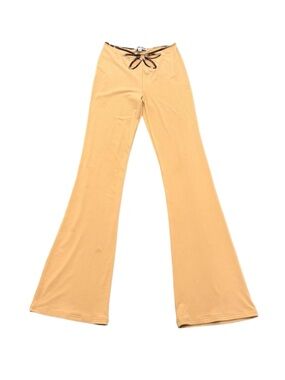 Vintage Y2K I.AM.GIA Nude Lace-Up Waist Flare Pants